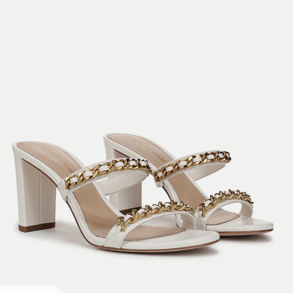 NWT Veronica Beard Gretchen Chain-Link Sandal